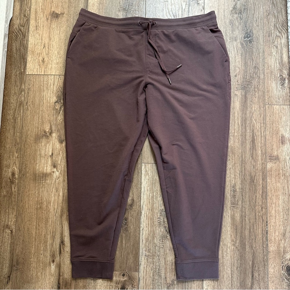Women’s Active Jogger Pants, Brown, Moisture Wicking, Plus Size, XXL